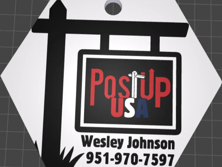 Post Up Keychain