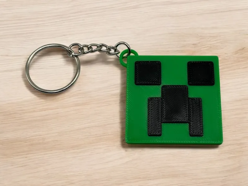 Minecraft Creeper Keychain