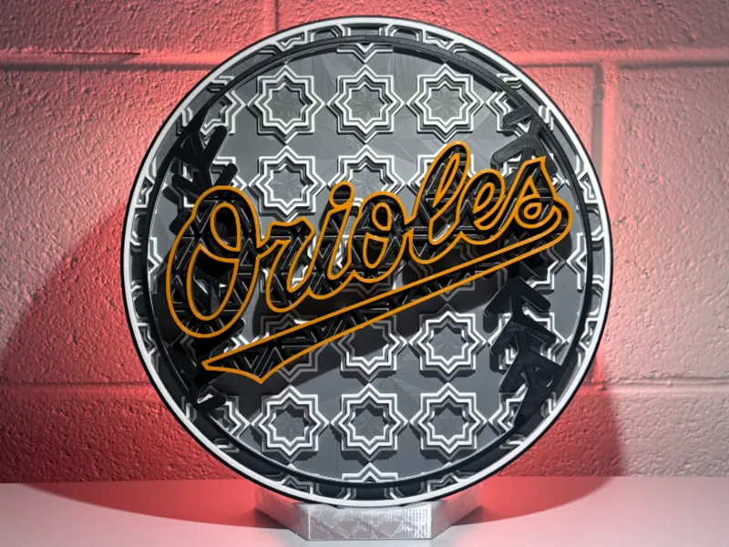 Baltimore Orioles Dimensional Mosaic