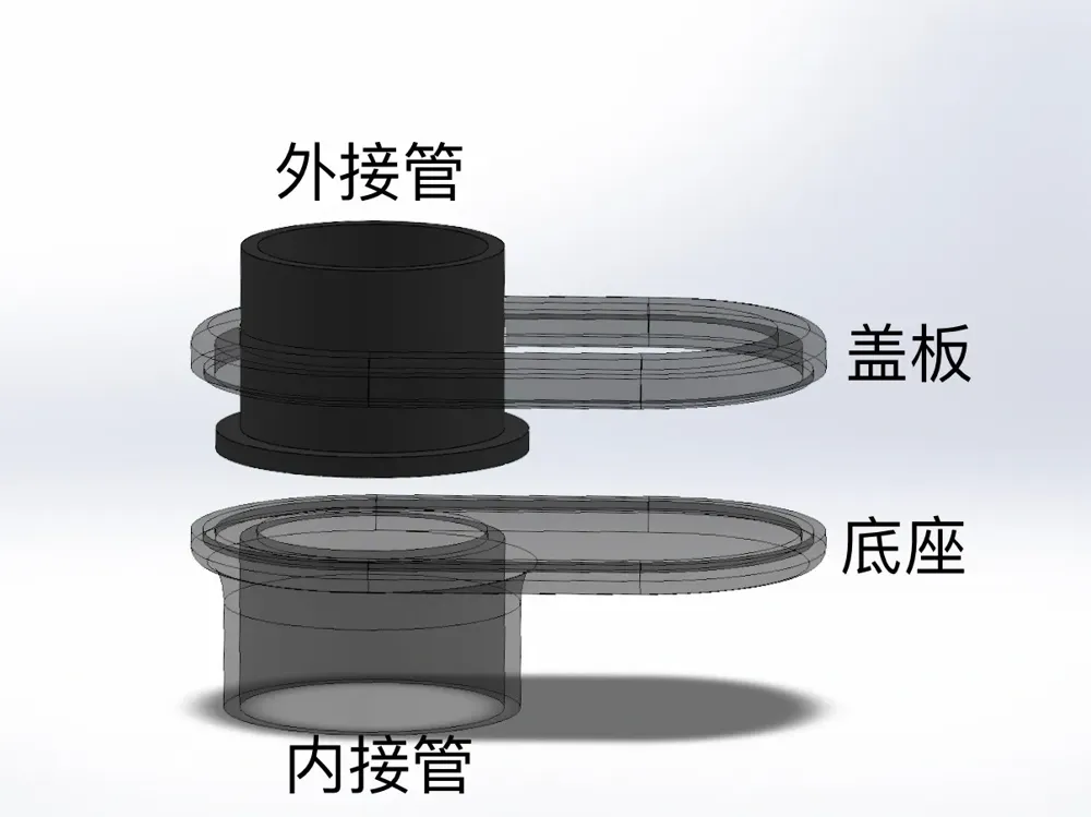 3Dプリンター排気管路開閉器 排気開閉器 P1S密閉キット対応 作成者