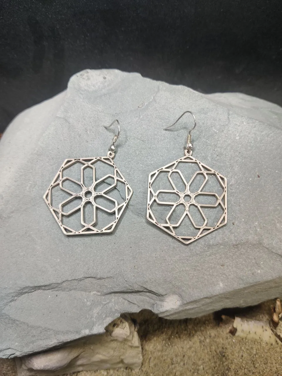 HexaFrost Earrings view 2