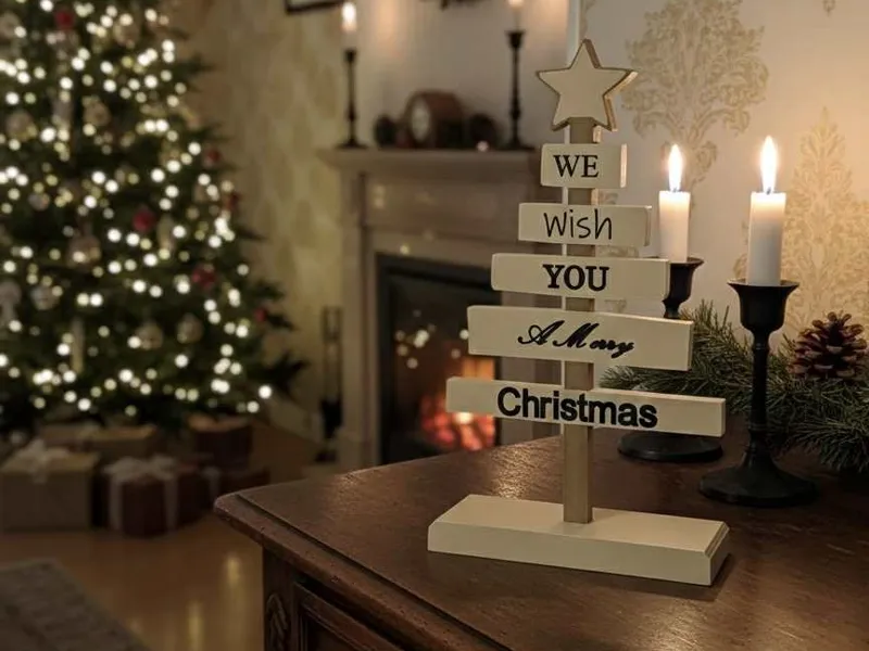 Weihnachtsbaum Aufsteller / Merry Christmas