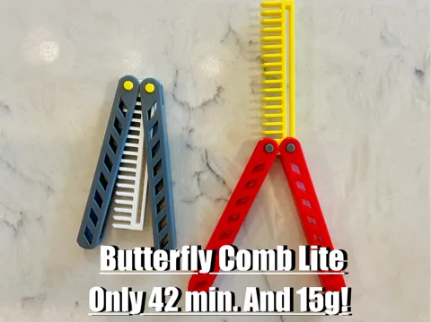 Letrero o emblema decorativo: Butterfly Comb Lite — referencia de MakerWorld