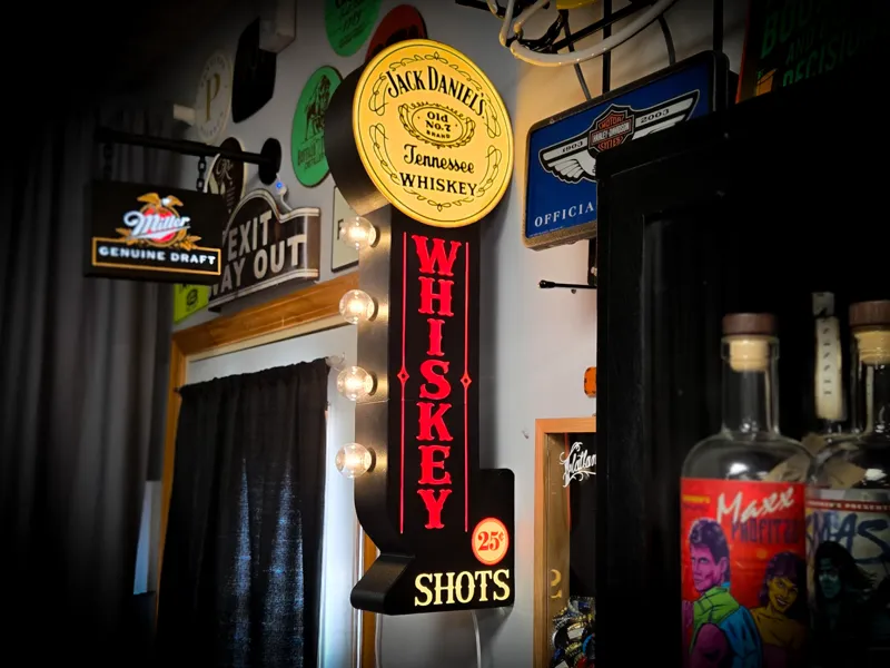 WHISKEY ~ Marquee Arrow Light Base
