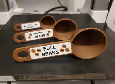 FULL BEANS coffee scoops