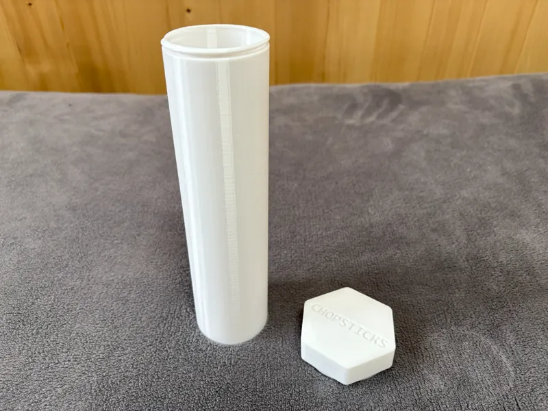 Single Twist Tube Chopsticks Container