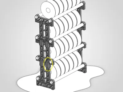 Modular Spool Holder stack adapter