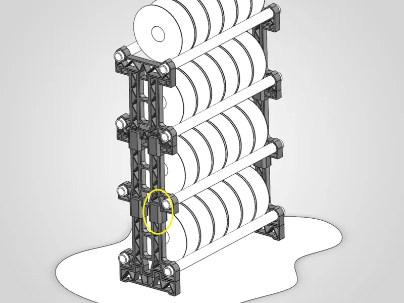 Modular Spool Holder stack adapter