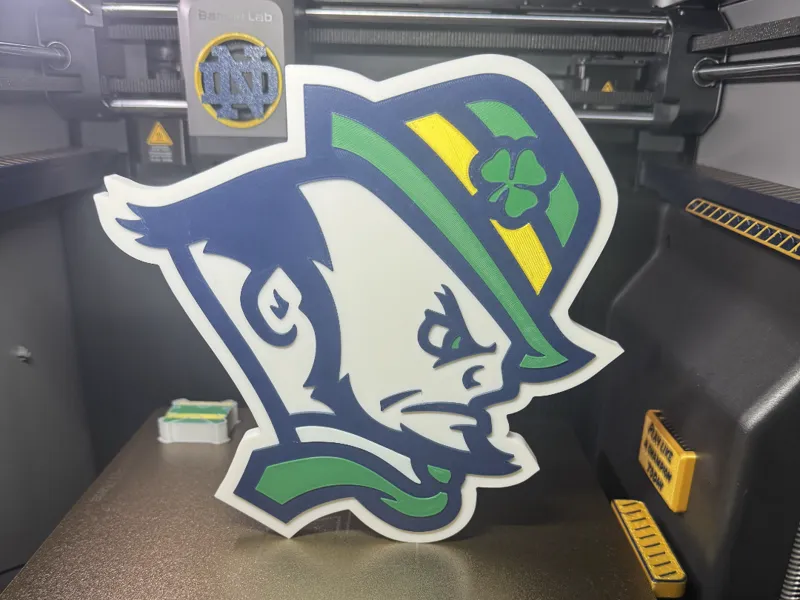 Notre Dame Leprechaun Head