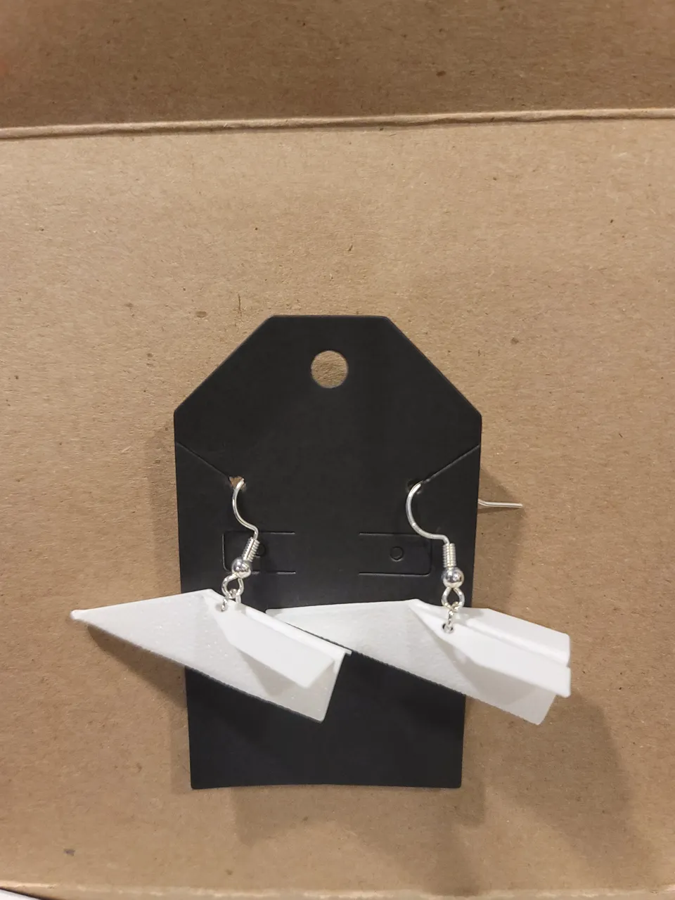 Paper Airplane Earrings view 2