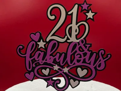 happy❤︎ Happy 21st - 3D Print Files Free Download - MakerWorld