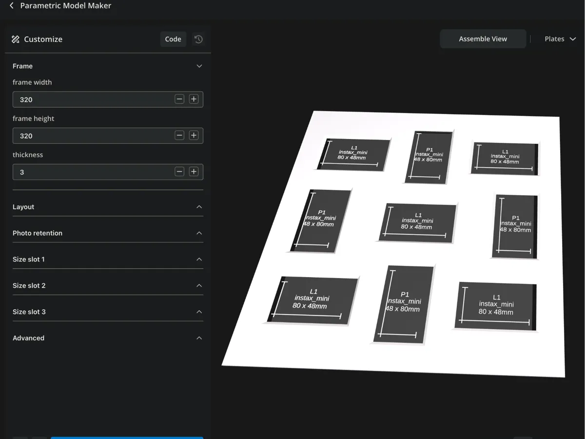 Model Maker Slmanager Passe-Partout/Collage maker for all frames - Free 3D Print Model ...