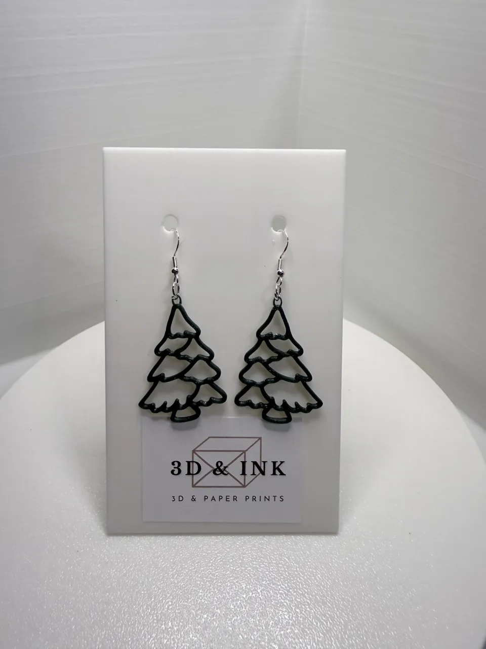 Christmas Tree Earrings/keychain view 2