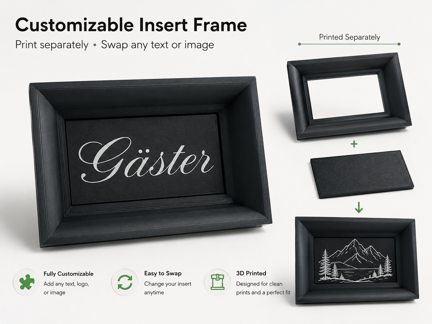 Customizable Insert Frame