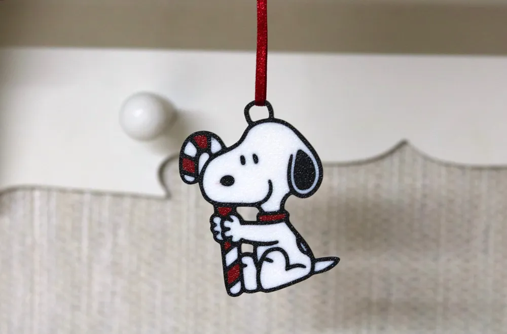 Snoopy Christmas Ornament Set - Free 3D Print Model - MakerWorld