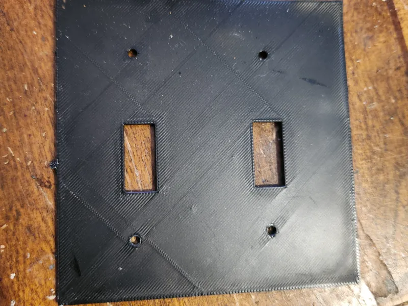 Double light switch cover