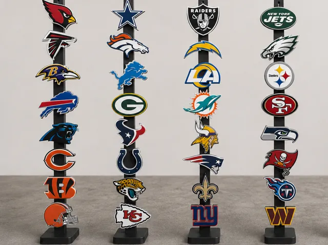 NFL გუნდის ლოგოები | 32 გუნდი