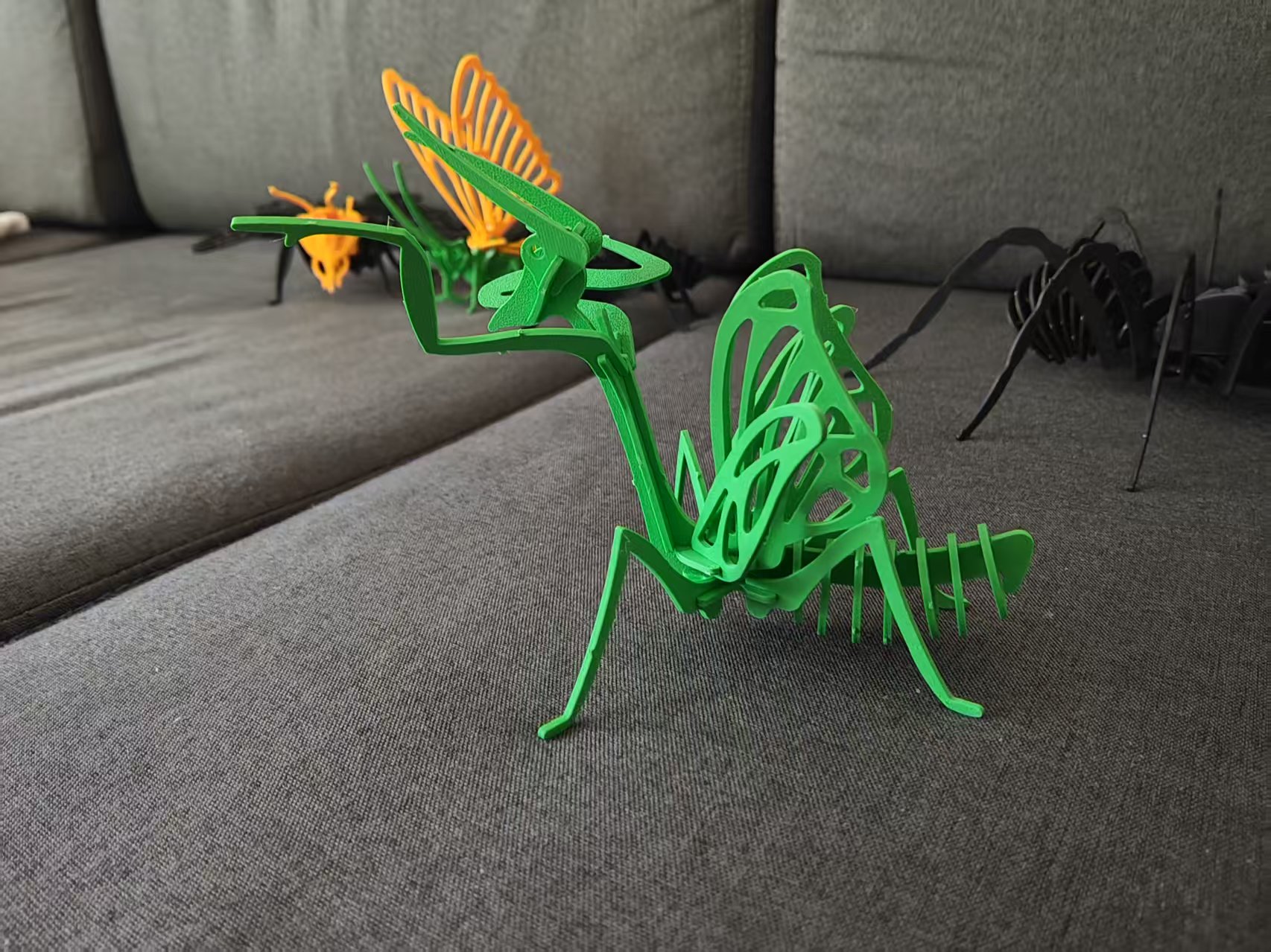 Miniatura 2 do modelo 3D 昆虫3D拼图套卡