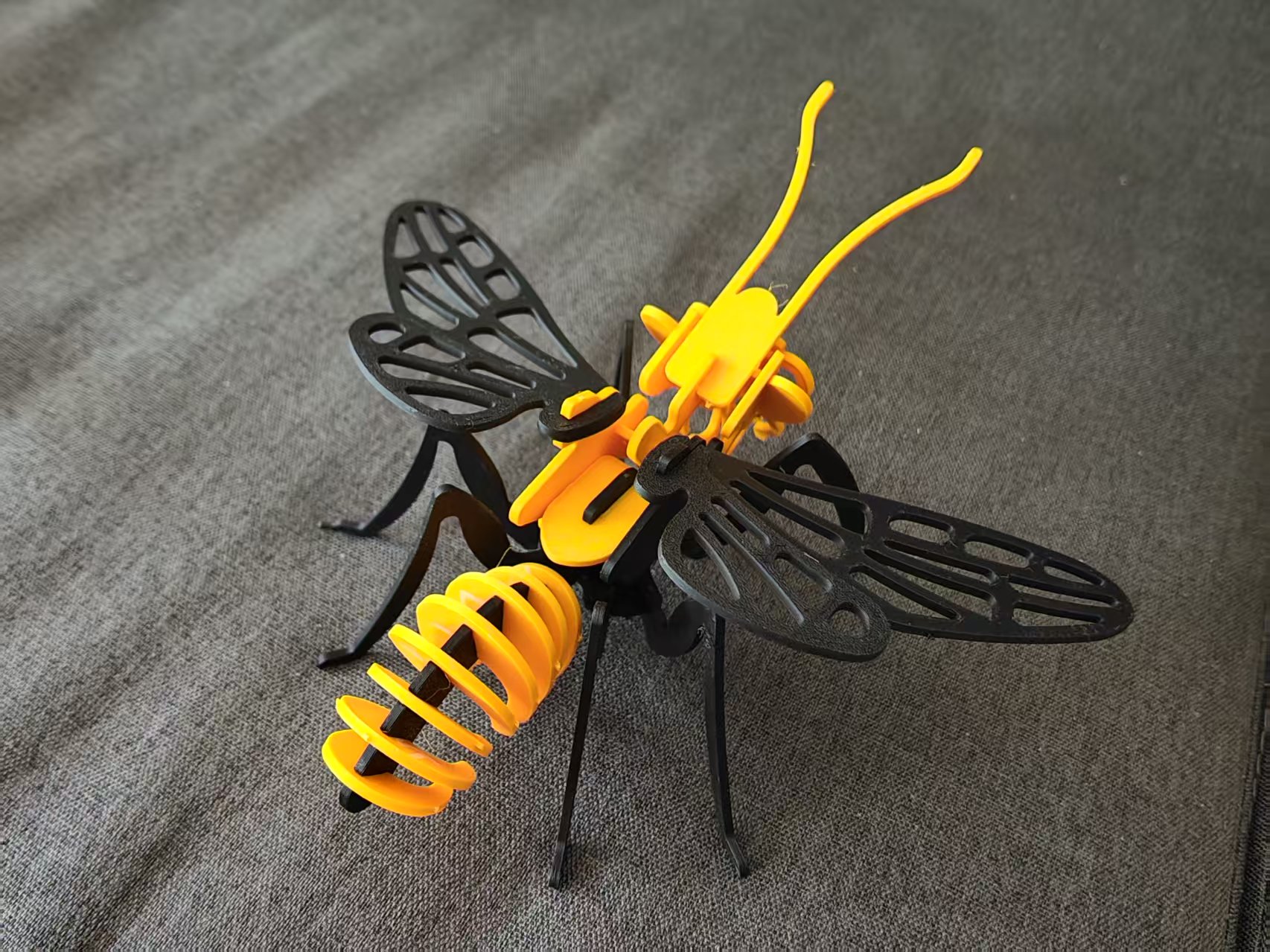 Miniatura 1 do modelo 3D 昆虫3D拼图套卡