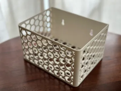Wall mounted storage basket