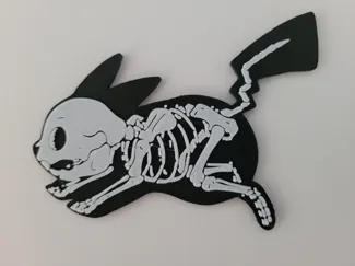Pokemon Pikachu Skeleton Halloween Skull Keychain