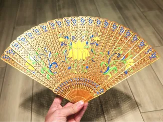 清代十三行古董折扇