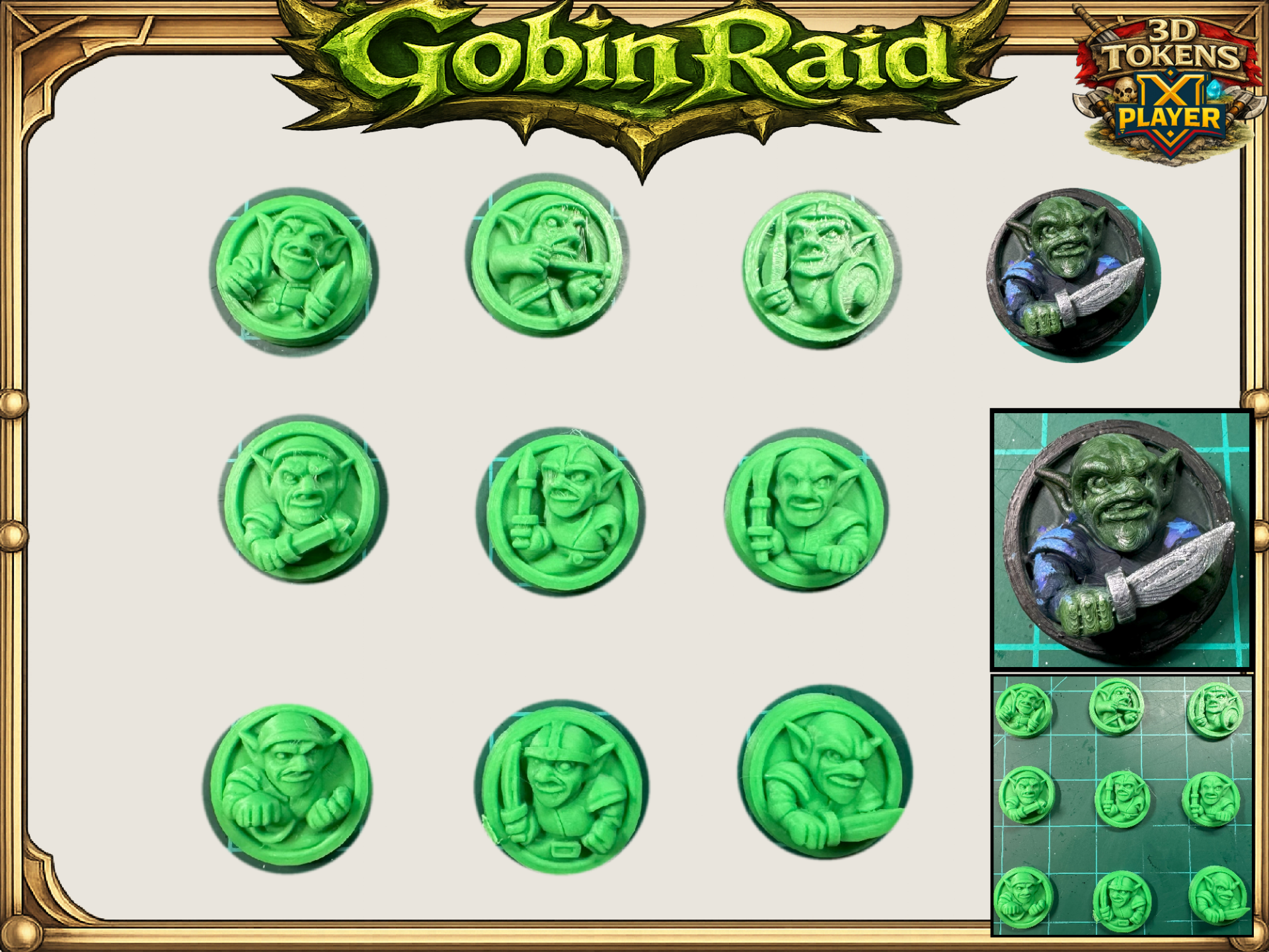 Goblin Raid Token Set: 3D Tokens Chapter 1