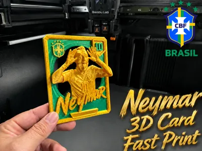 Neymar 3D Player Card World Cup