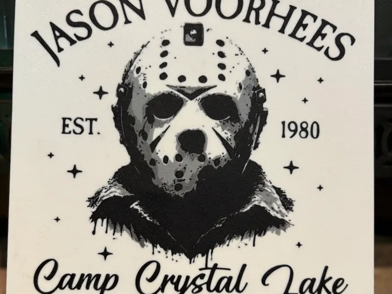 Jason Voorhees Wall Art Sign