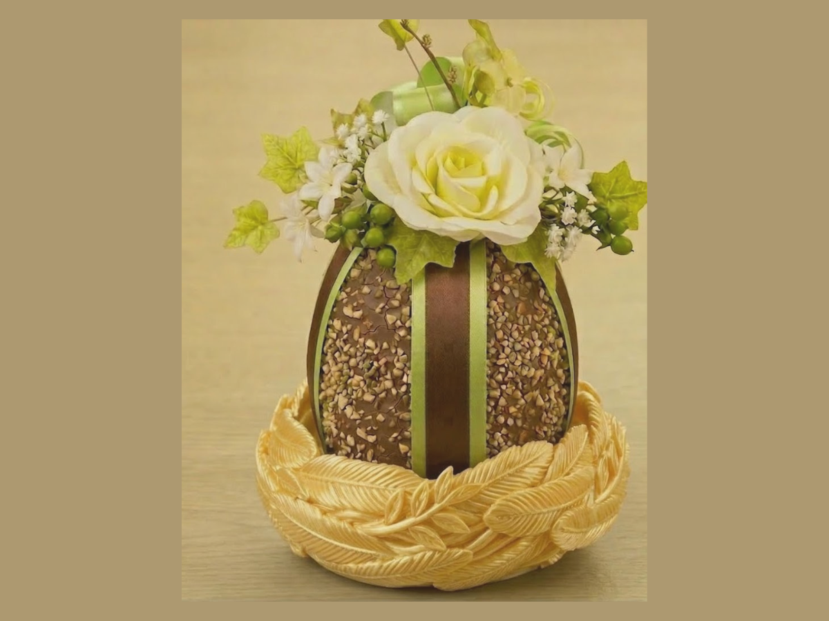 Miniatura 2 do modelo 3D Elegant Feather Nest - Easter Egg Holder