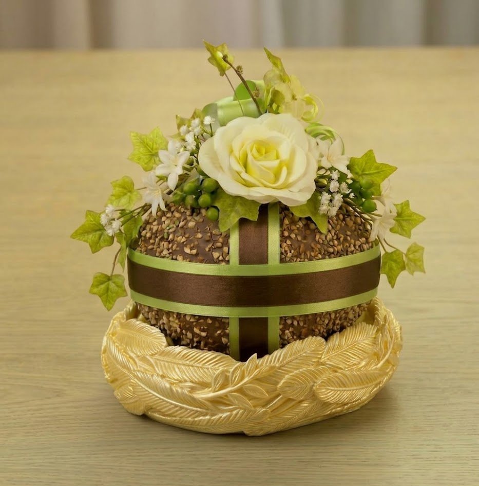 Miniatura 5 do modelo 3D Elegant Feather Nest - Easter Egg Holder