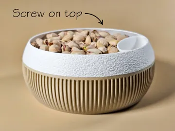 Letrero o emblema decorativo: Pistachio Bowl 8 (Threaded) — vista de referencia 2