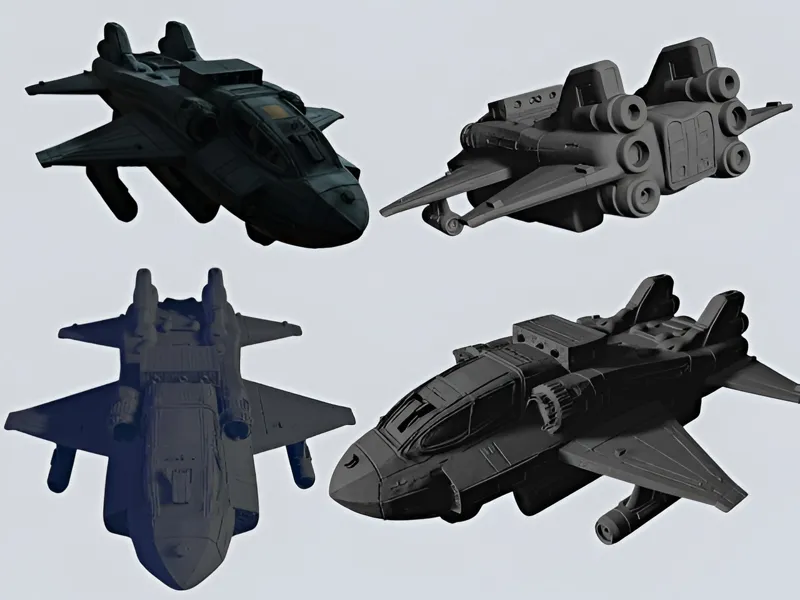 Military Style Army Dropship TTRPG DND Miniature
