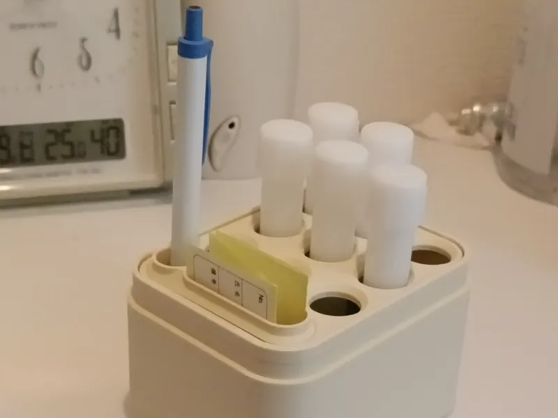 検便サンプル採取容器保管箱