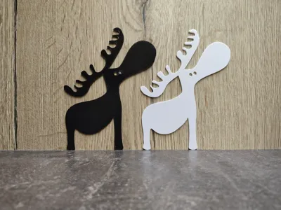 Moose 2D Wallart