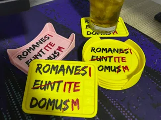 Romans Go Home: The Drink Coaster