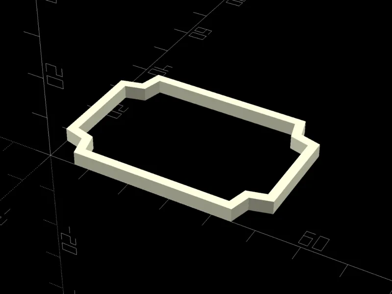 <BSG> BEVELED CORNERS FRAME
