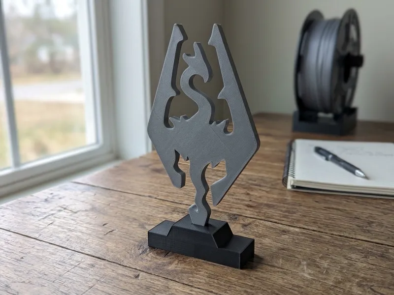 Decoração de mesa - Selo de Akatosh Skyrim