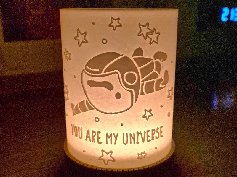 Windlicht You are my Universe