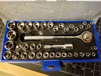 Insert de rangement pour coffret de douilles Harbor Freight 40 pièces (remix) — photo 2