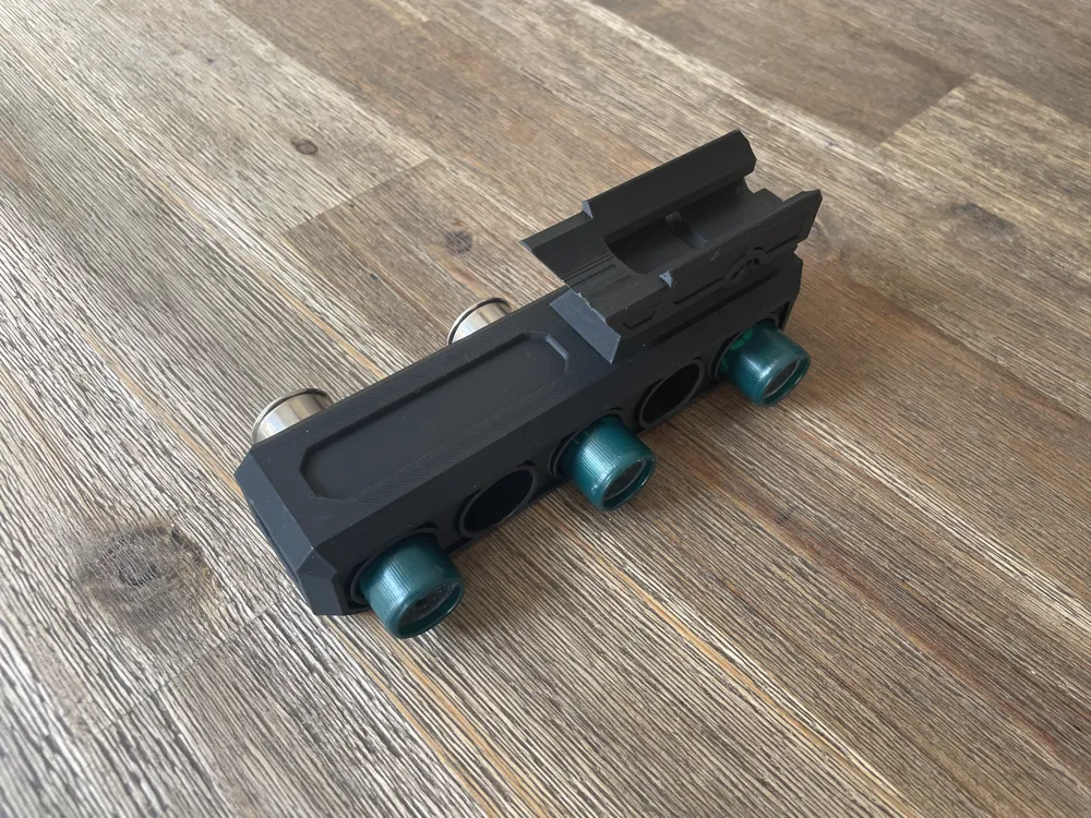 Cartouchière Calibre 12 – 5 Places Sur Rail Picatinny 20mm, Neuve (i3dmaker)