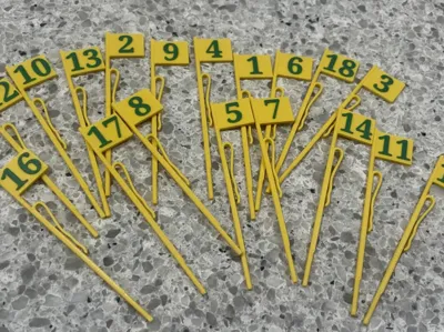 Golf Flag Drink Markers