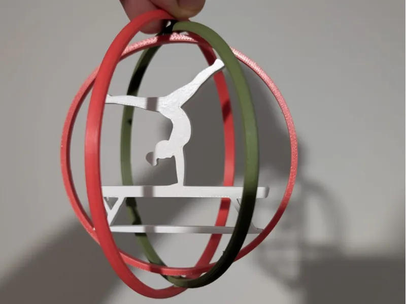 Gymnastics Christmas Ornament