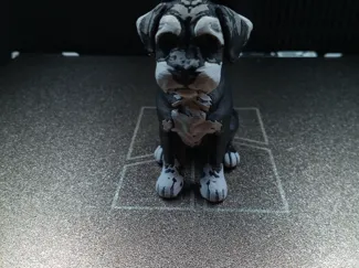 schnoodle dog statue