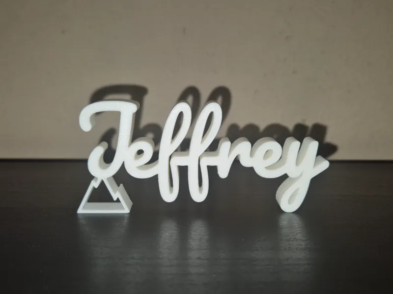 Jeffrey Name Sign Display Decor