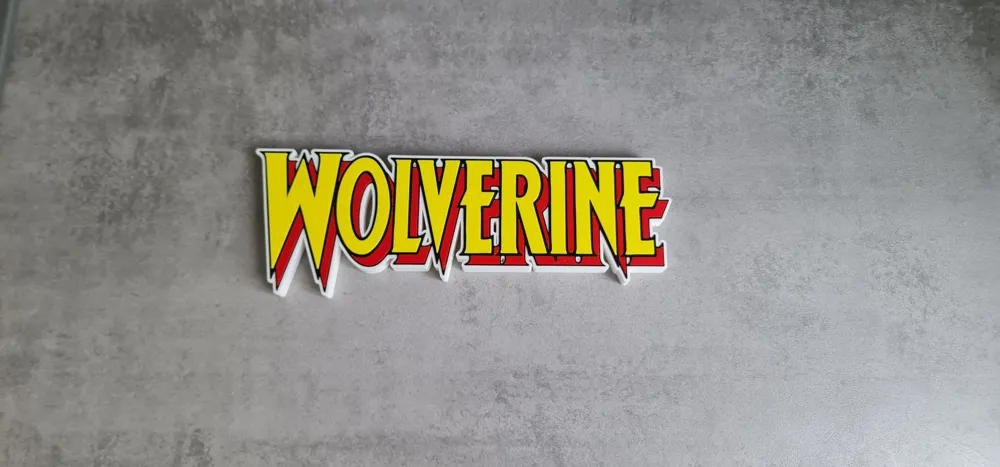Wolverine Sign Mark Wolverine Logo / Sign - Free 3D Print Model - MakerWorld