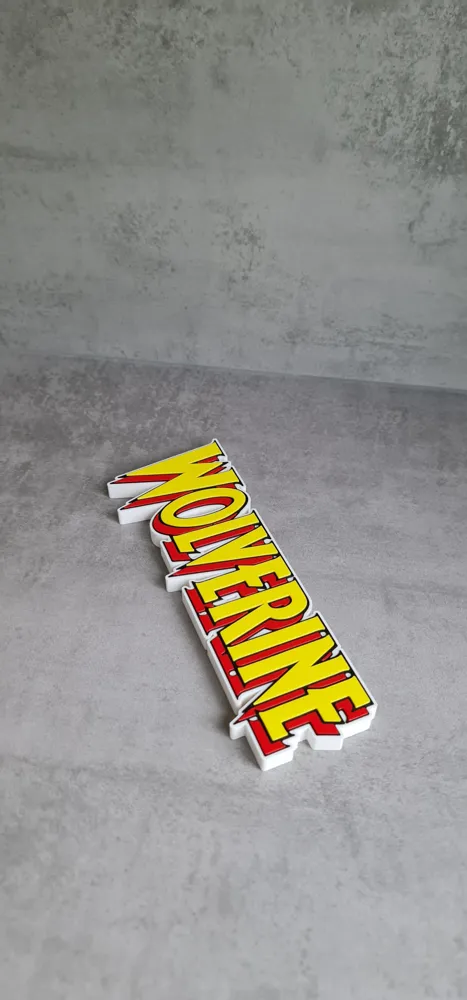 Wolverine Sign Mark Wolverine Logo / Sign - Free 3D Print Model - MakerWorld