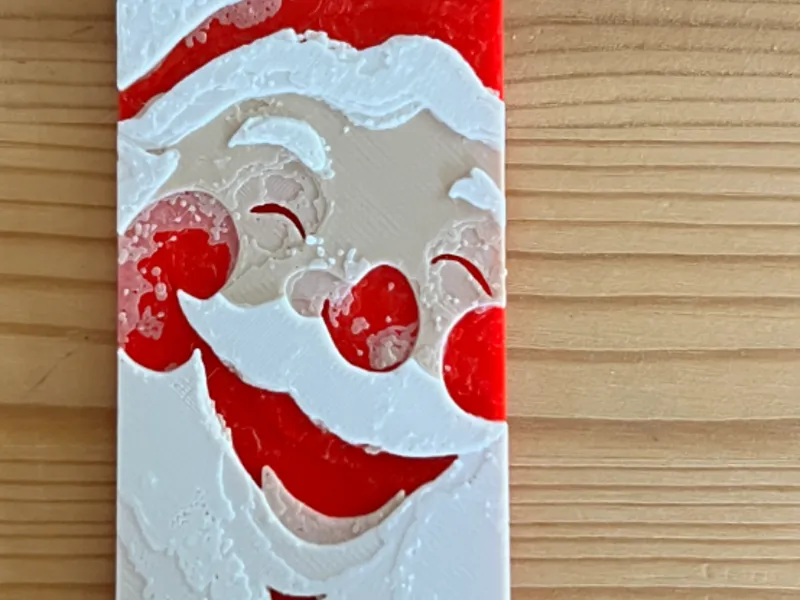Smiling Santa Vintage Look -- hueforge
