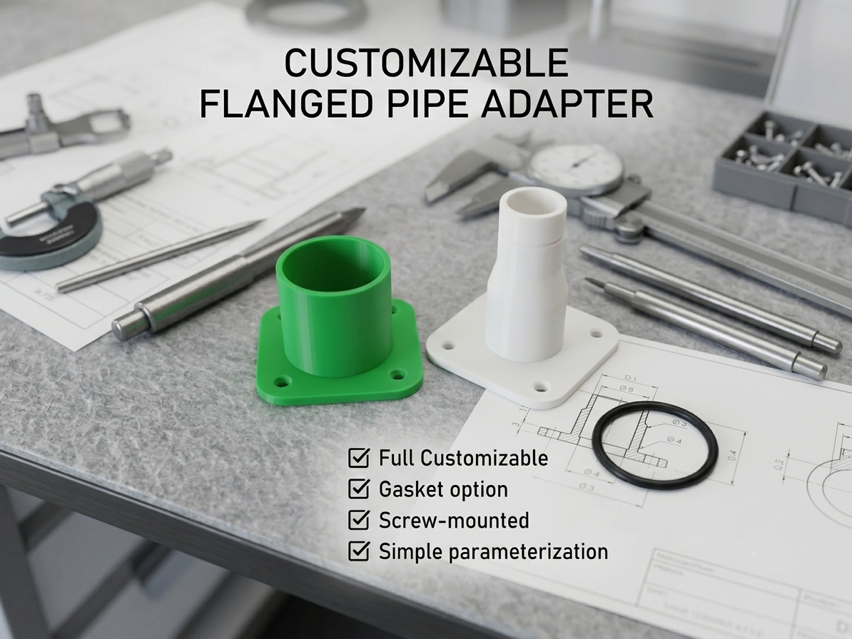Customizable Flanged Pipe Adapter