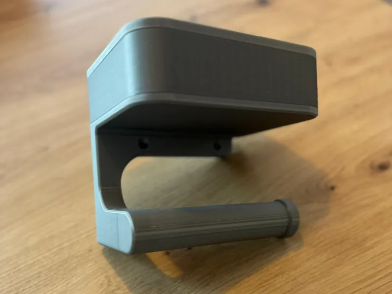 Modern Bathroom Paper Holder With Storage Shelf